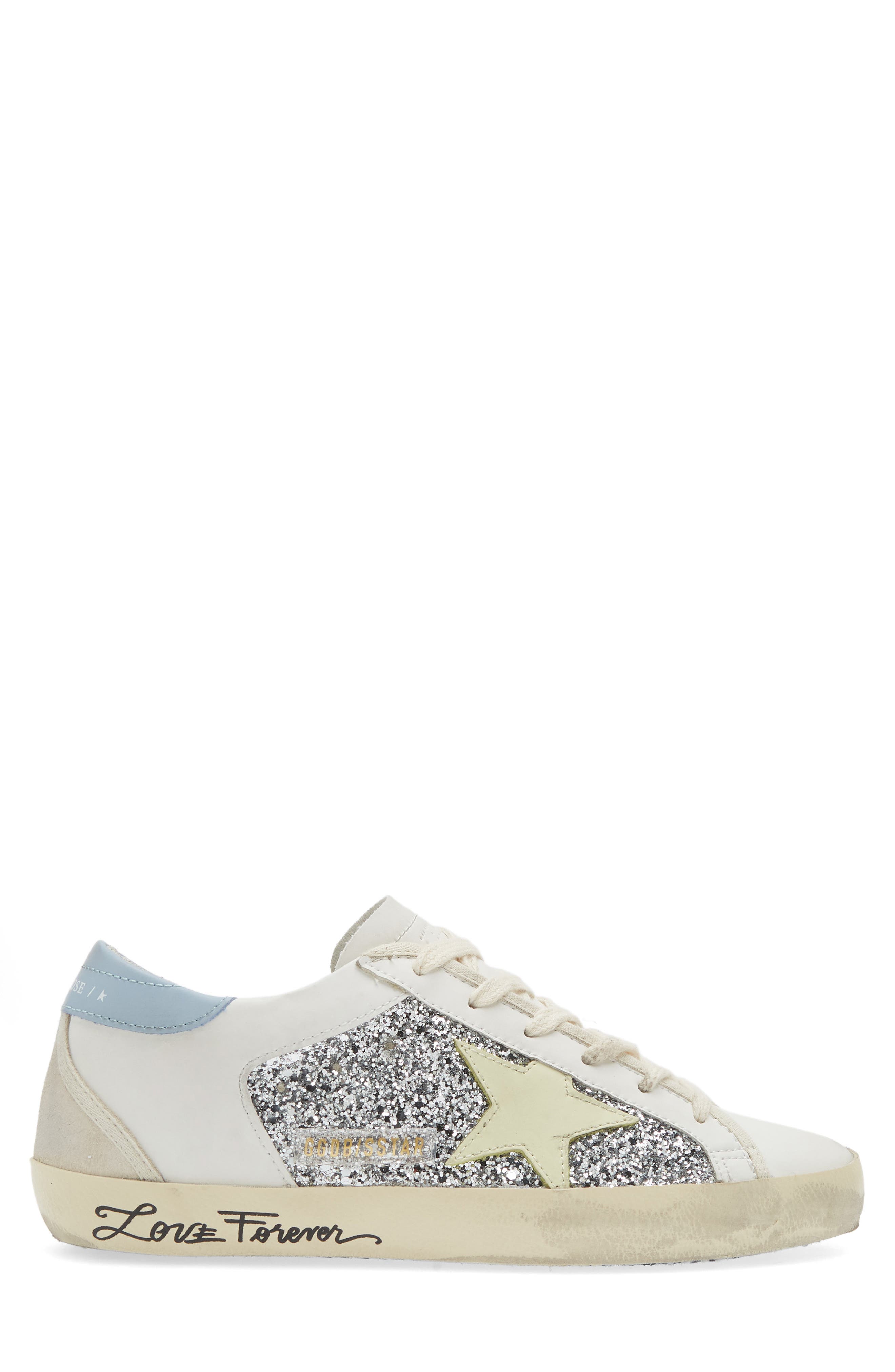 Golden Goose Super-Star Glitter Bio Based Low Top Sneaker, Alternate, color, 