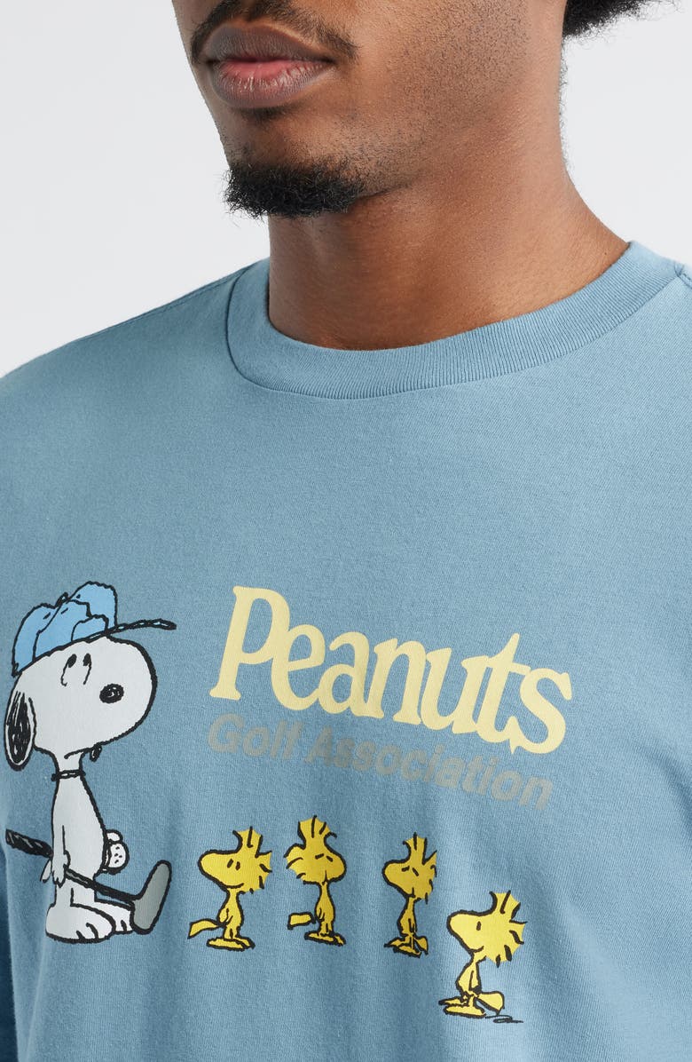 The Forecast Agency Peanuts Golf Association Graphic T-Shirt, Alternate, color, Grey Blue
