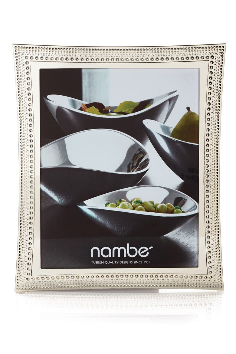 Beaded Picture Frame, Alternate, color, SILVER