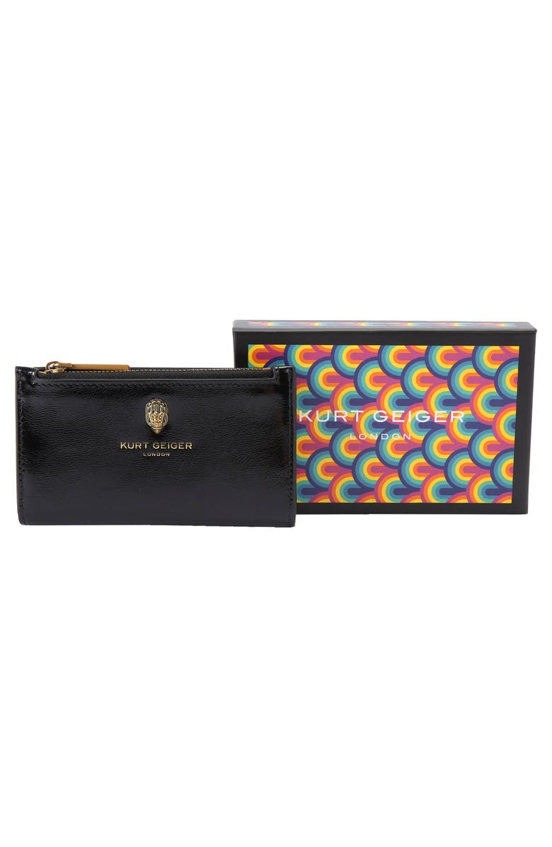 Kurt Geiger London Bond Leather Bifold Wallet, Alternate, color, Black