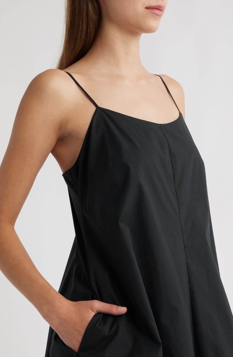 Rails Blanca Bubble Hem Cotton Blend Minidress, Alternate, color, Black