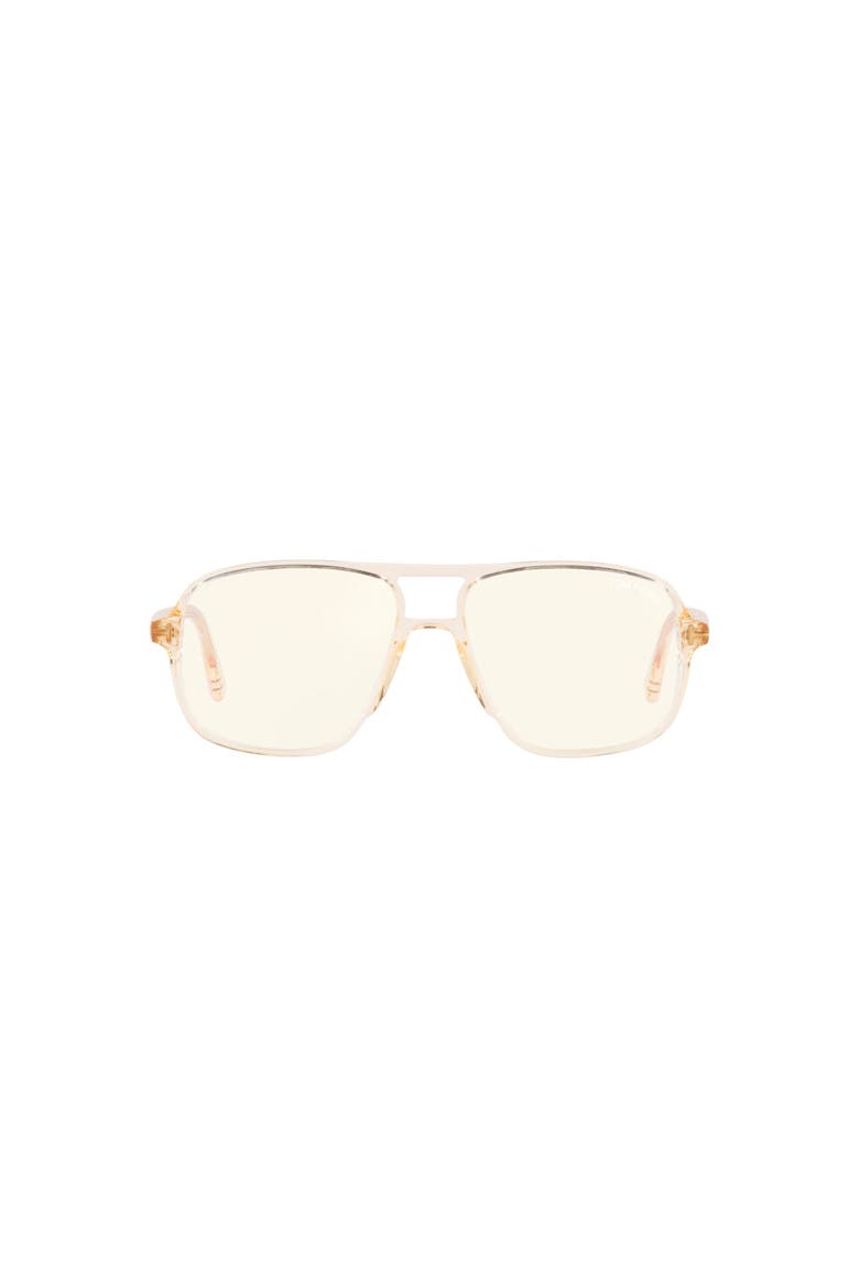 56mm Square optical glasses, Alternate, color, Brown