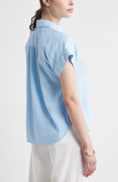 Shop Caslonr Caslon(r) Linen Blend Short Sleeve Button-up Shirt