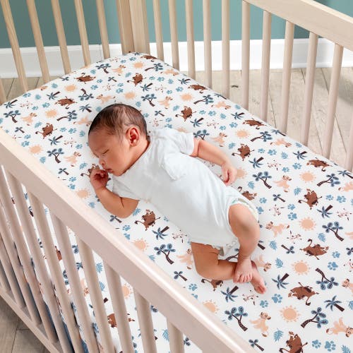 Lambs & Ivy Disney Baby Lion King Adventure 3-piece Mini Crib Bedding Set In Blue