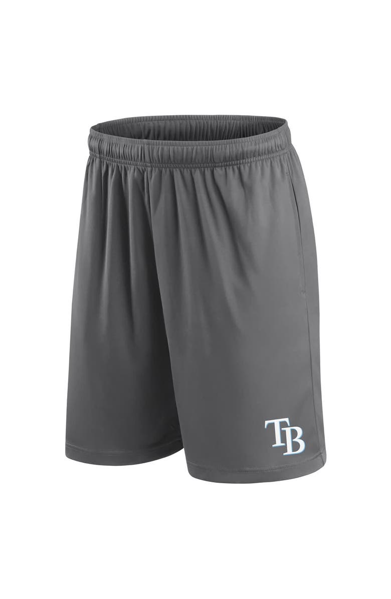 FANATICS Men's Fanatics Gray Tampa Bay Rays Primary Logo Shorts, Alternate, color,