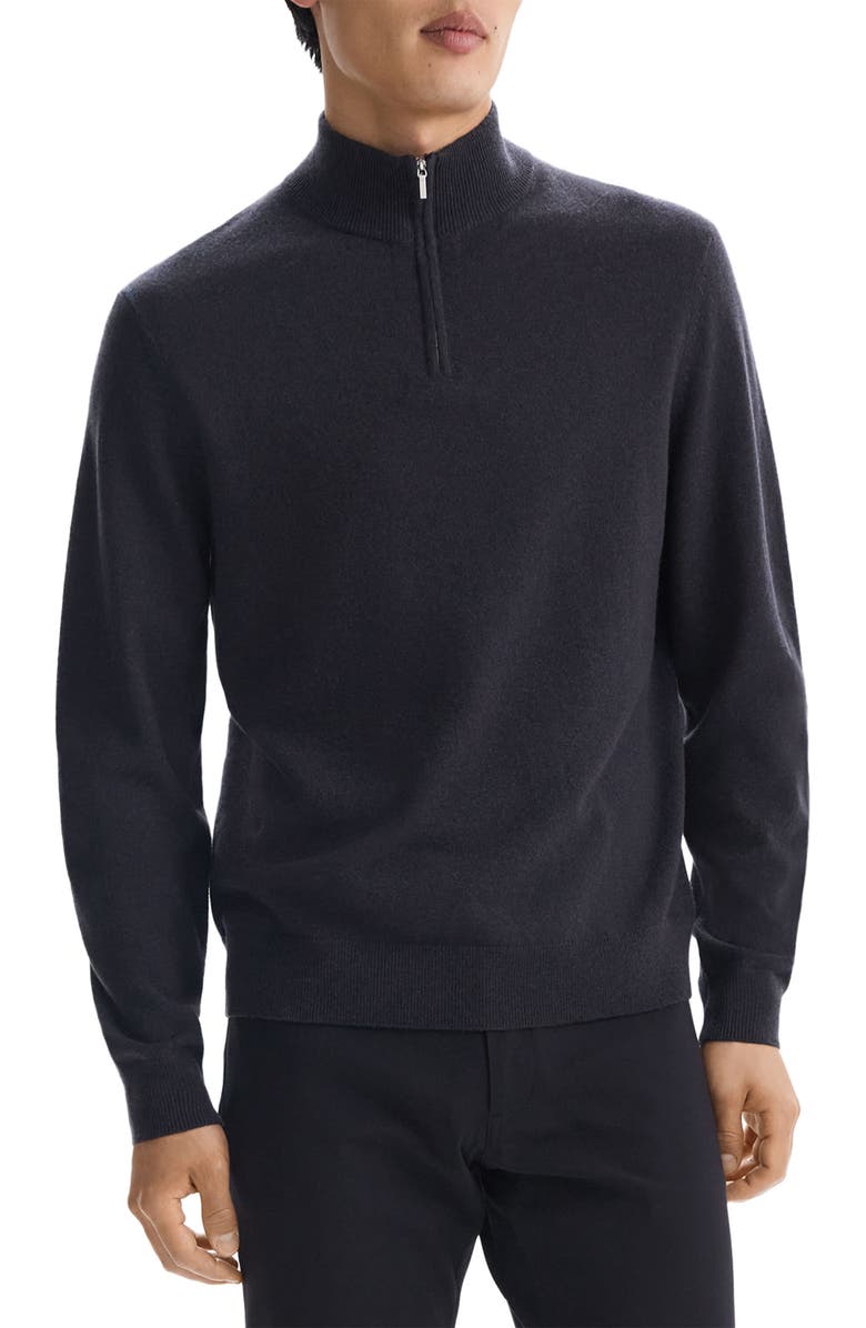 Theory Hilles Quarter Zip Cashmere Sweater, Main, color, 