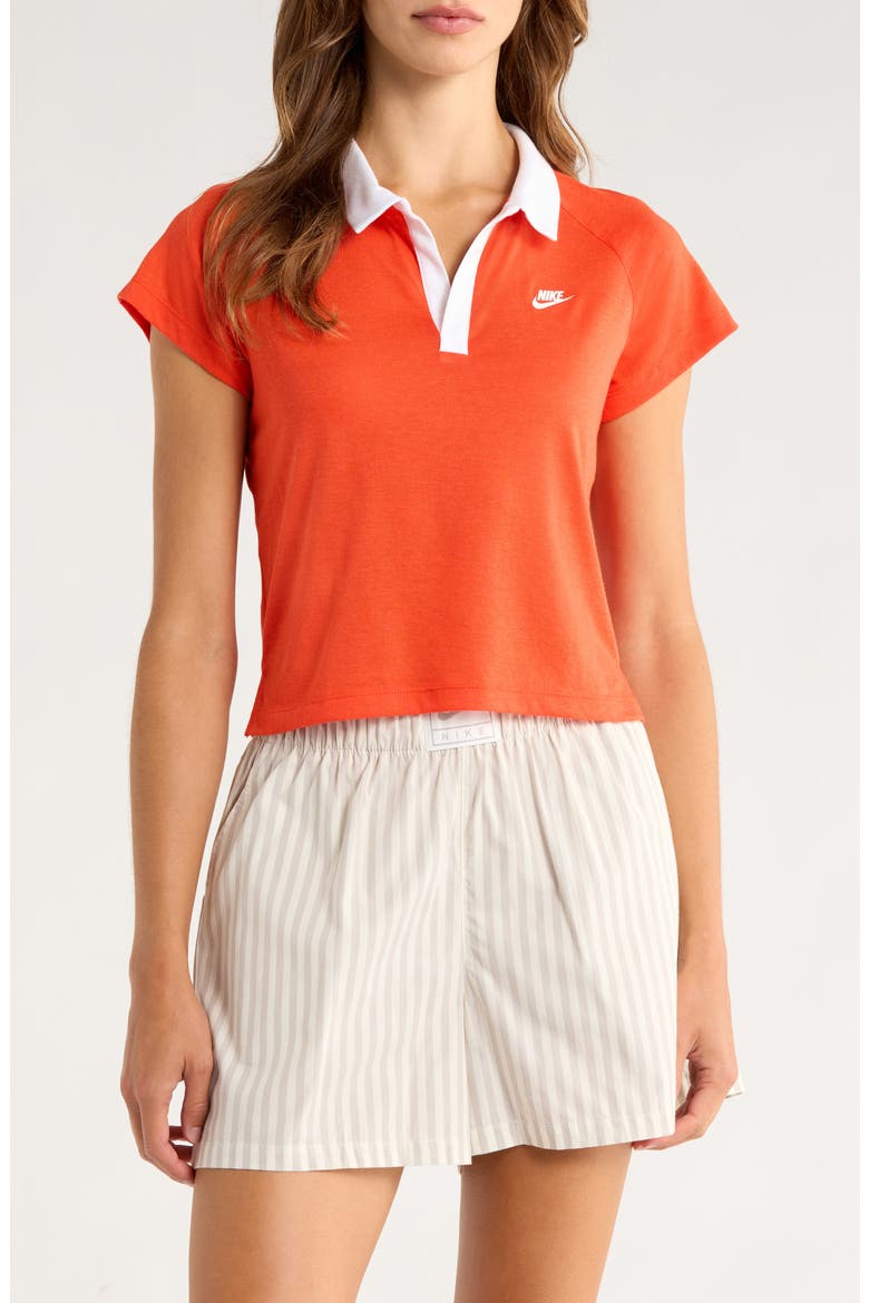 Sportswear Retro Polo, Main, color, 633 PICRED/SAIL