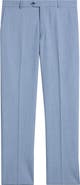Berle Lightweight Flat Front Mesh Weave Wool Dress Pants