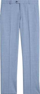 Berle Lightweight Flat Front Mesh Weave Wool Dress Pants