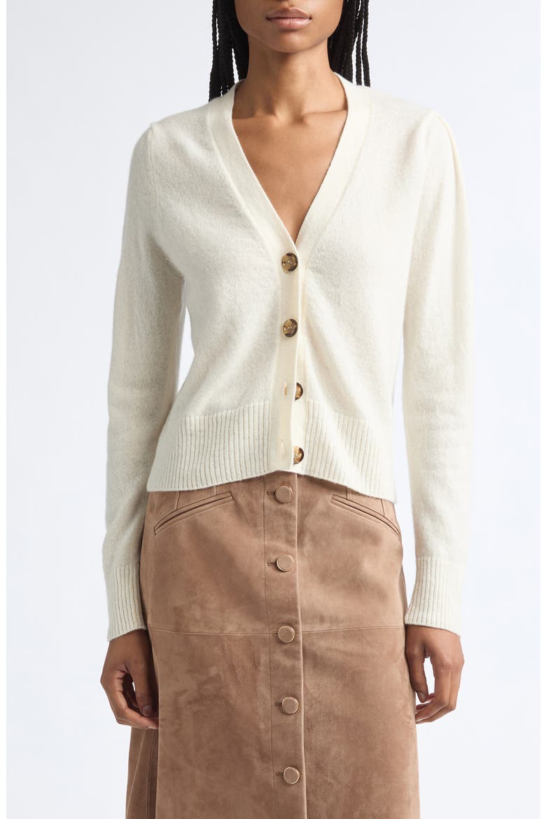 Solene Cashmere Cardigan, Main, color, IVORY
