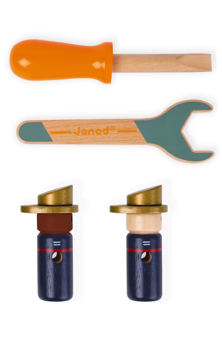 Janod Brico DIY Firetruck, Alternate, color, Red