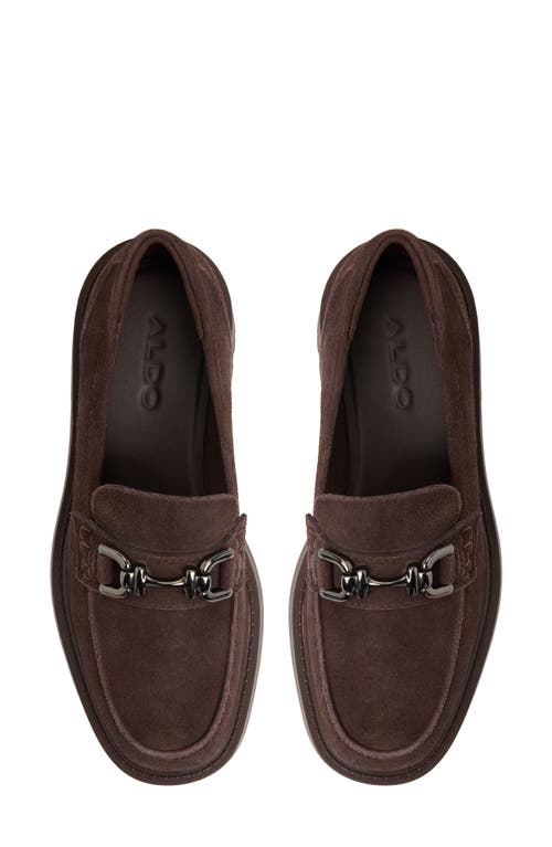 Aldo Oneameth Chunky Loafers With Buckle Detailing In Brown