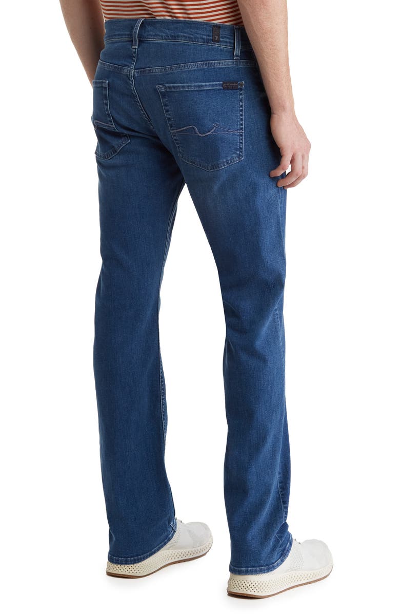 7 For All Mankind Squiggle Stretch Straight Leg Jeans, Alternate, color, 