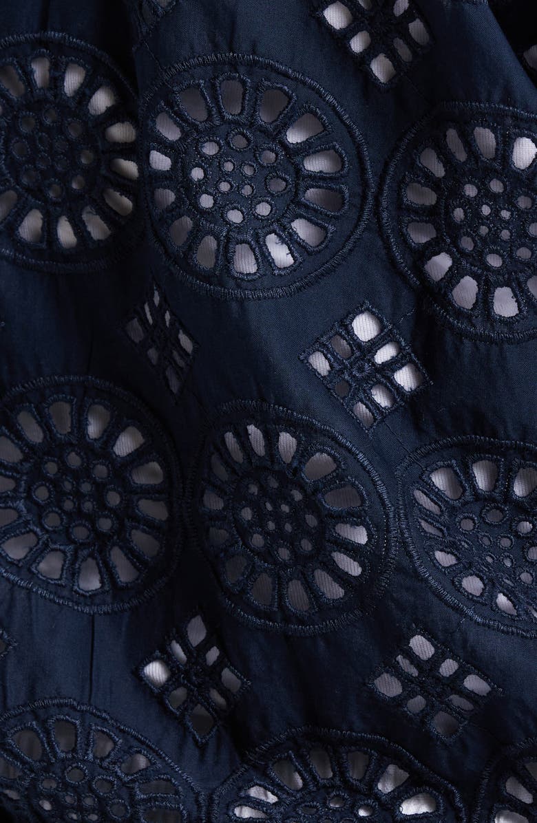 Caslon<sup>®</sup> Cotton Eyelet Bomber Jacket, Alternate, color, 