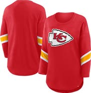 FANATICS Women's Fanatics Red Kansas City Chiefs Plus Size Redzone 3/4-Sleeve Scoop Neck T-Shirt