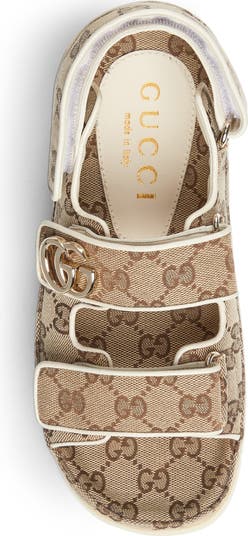 GG Canvas Slingback Sandal