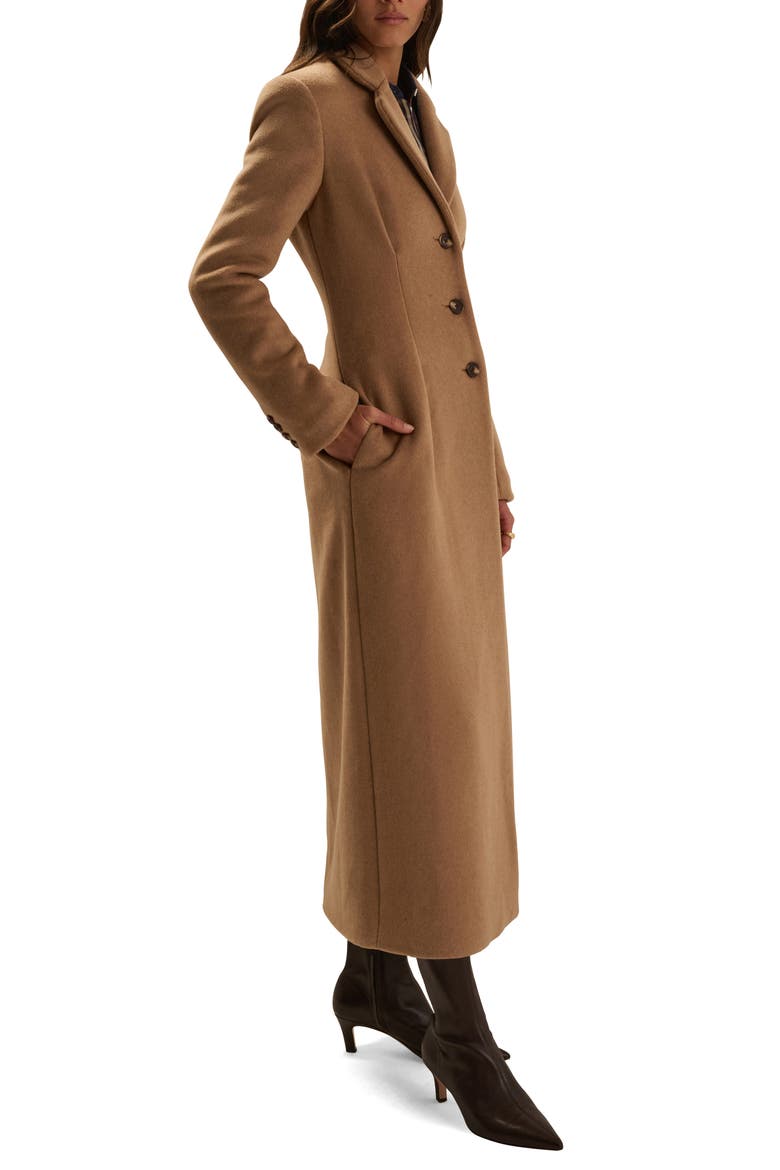 The Metropolitan Wool & Cashmere Blend Coat, Alternate, color, CAMEL