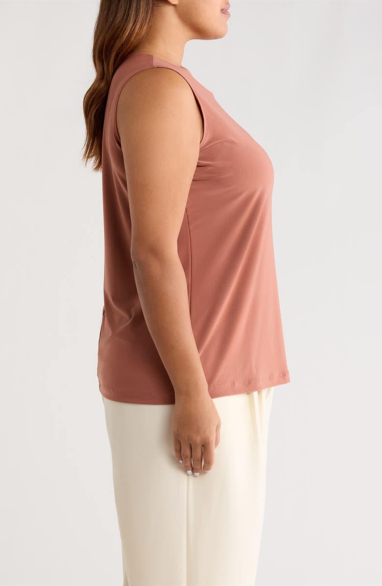 Vikki Vi Scoop Neck Tank, Alternate, color, Clay