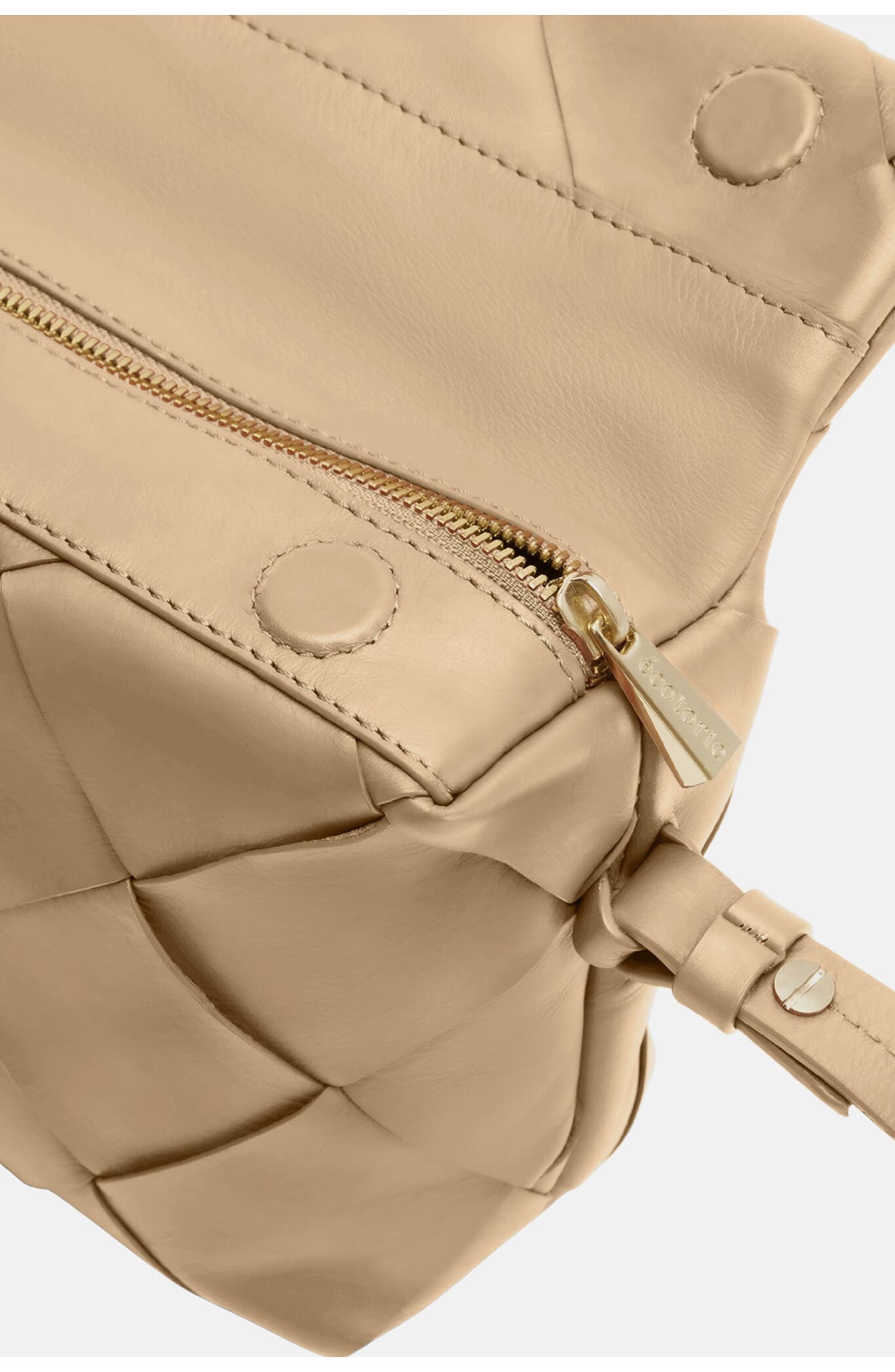 Maude Woven Leather Crossbody Bag, Alternate, color, OATMEAL