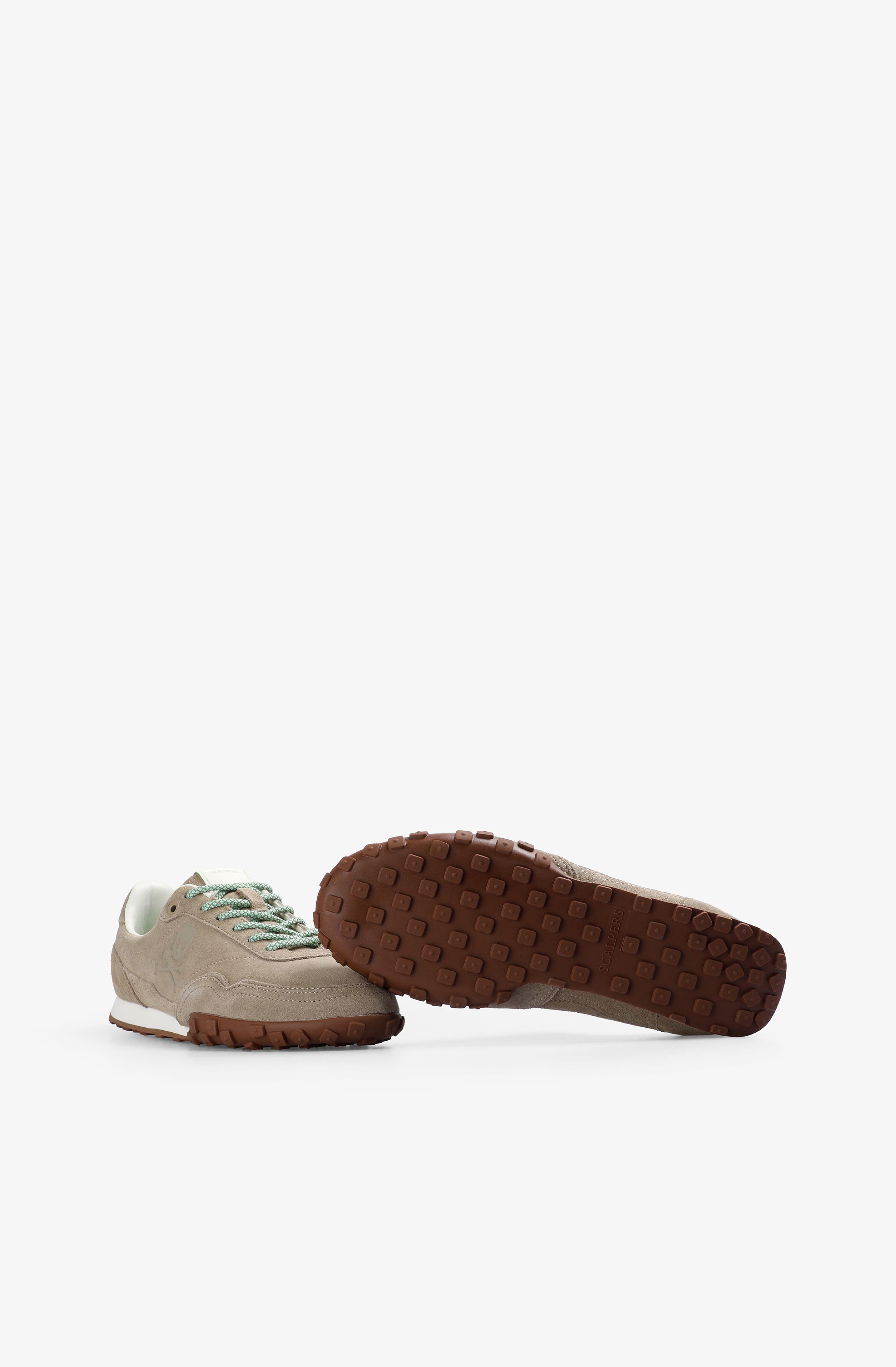 Scalpers Dach Suede Sneakers W, Alternate, color, Camel