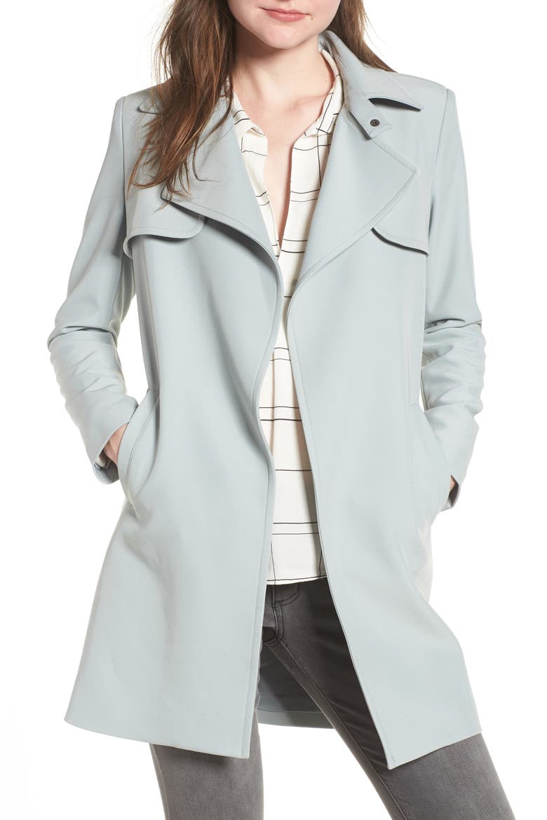 Drape Trench, Main, color, SEAFOAM