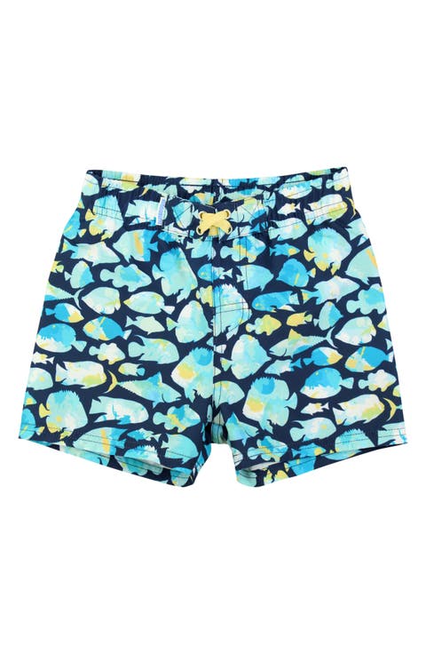Kids' Fish Print Swim Trunks (Toddler & Little Kid)