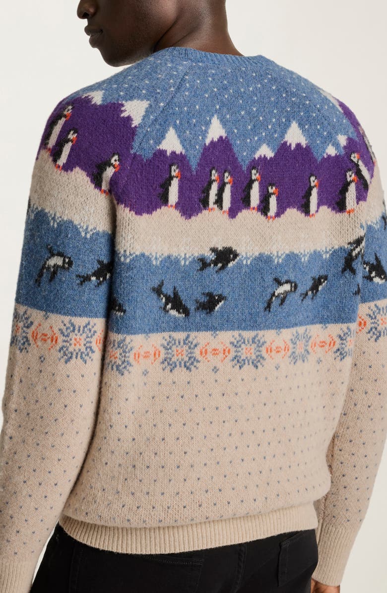 Bonobos Critter Fair Isle Wool Blend Sweater, Alternate, color, 