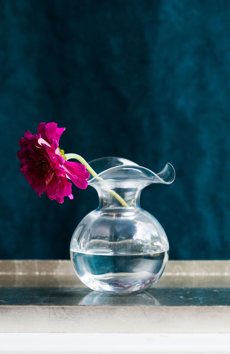 VIETRI Hibiscus Bud Vase, Alternate, color, White