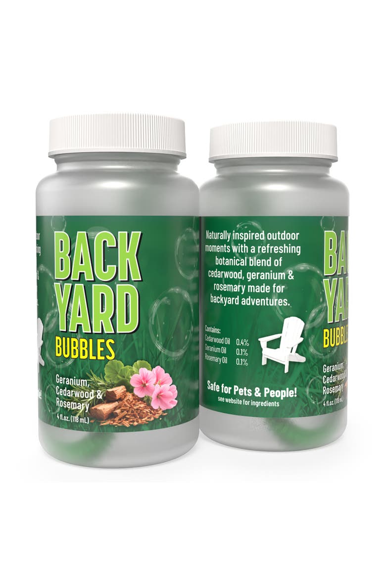 Back Yard Bubbles Botanical Oils 2 Pack, 4oz Bottles, Main, color, Green