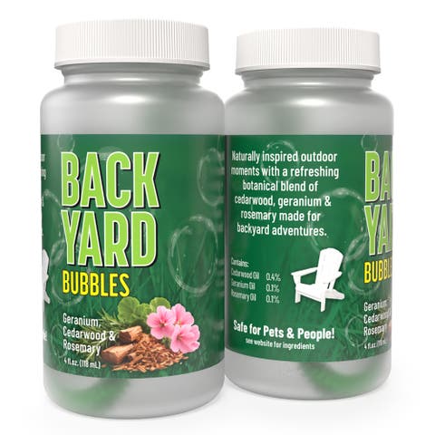 Back Yard Bubbles Botanical Oils 2 Pack, 4oz Bottles