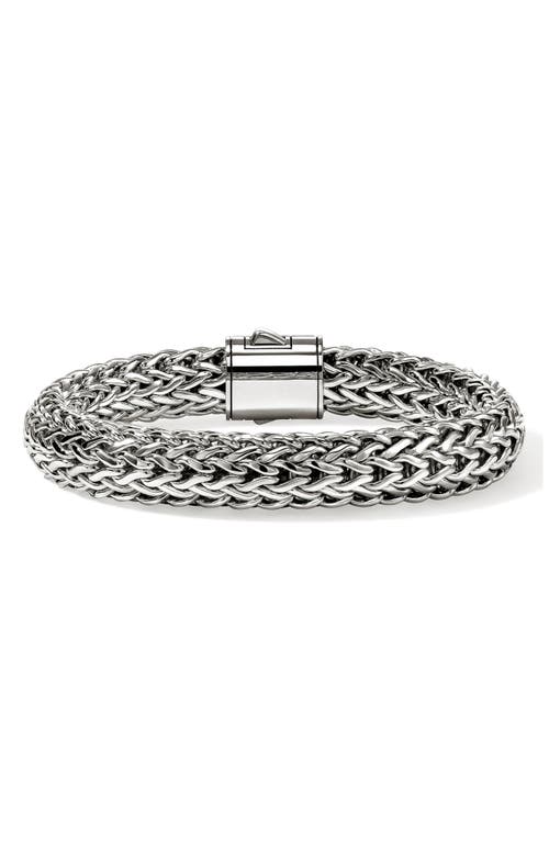 John Hardy Icon Bracelet, Sterling Silver, Pavé, 10.5mm In Metallic