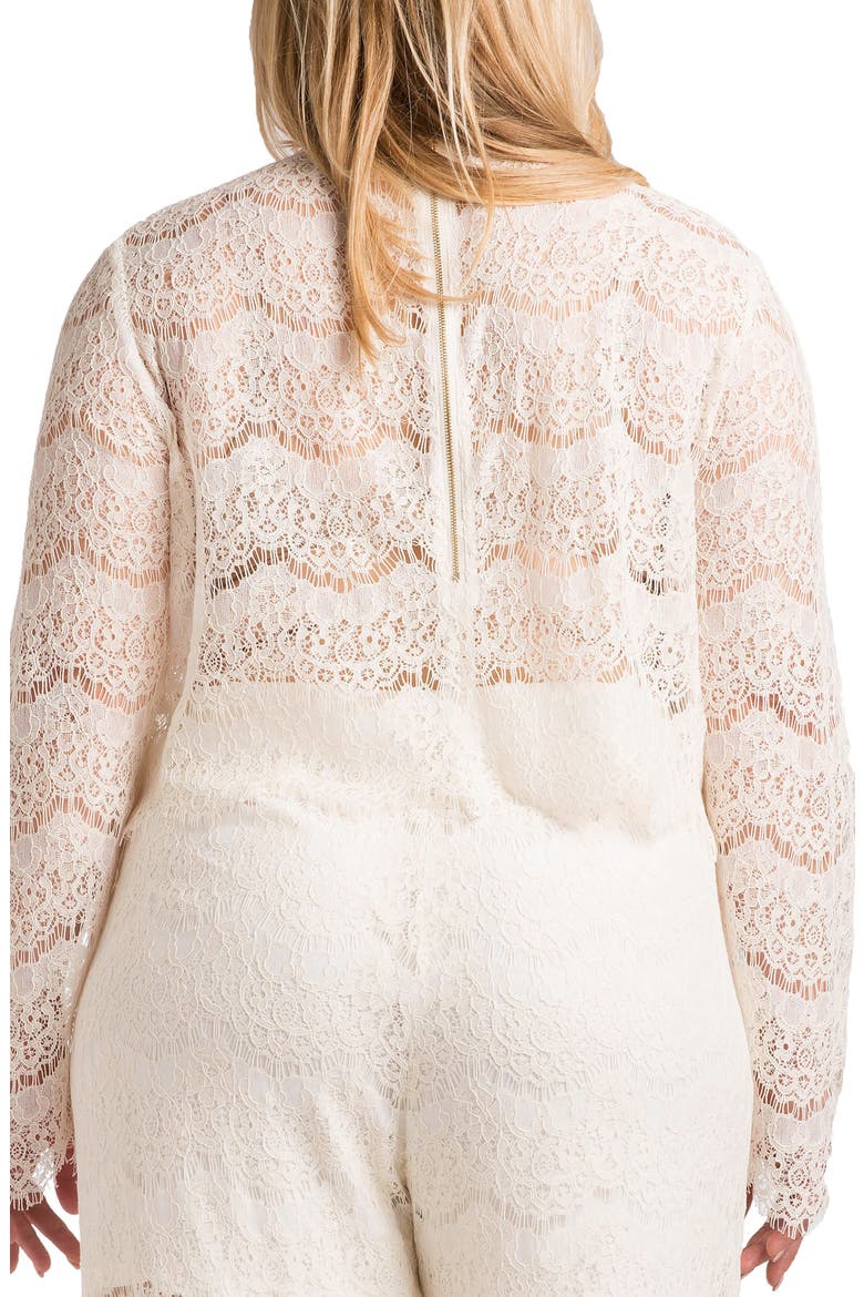Sydney Lace Skimmer Top, Alternate, color, WHITE