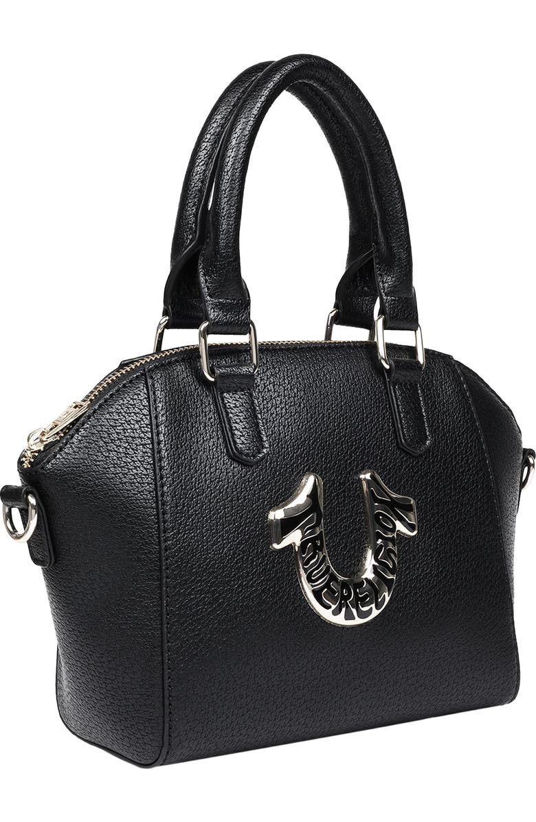 True Religion Retro Horseshoe Mini Satchel, Alternate, color, Black