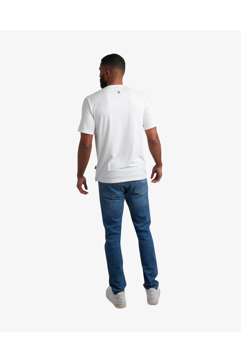 Men Short Sleeve Wordmark Tee, Alternate, color, White
