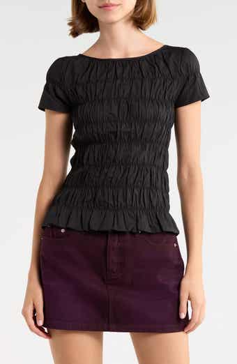 Spoiler Alert Shirred Top
