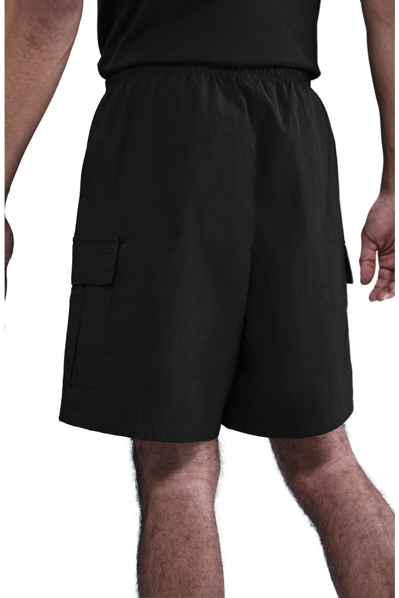 Club Utility Shorts, Alternate, color, BLACK/ WHITE