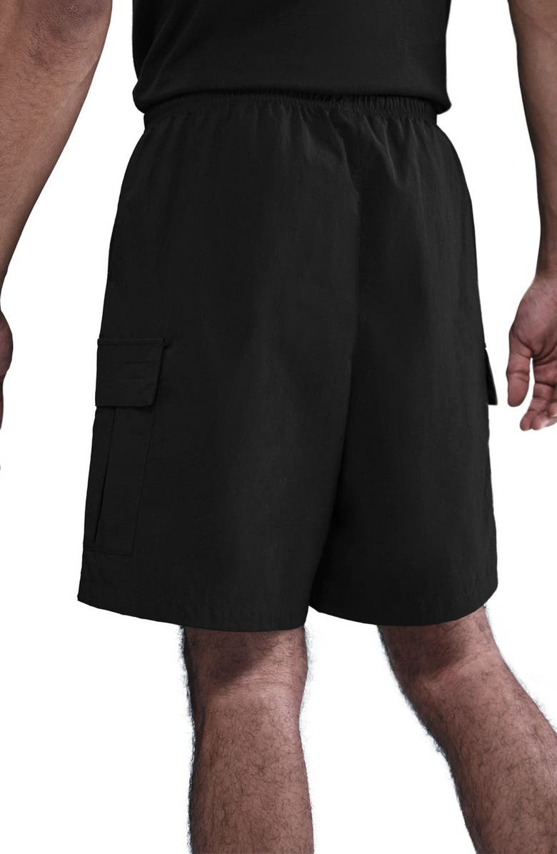 Nike Club Utility Shorts, Alternate, color, Black/ White