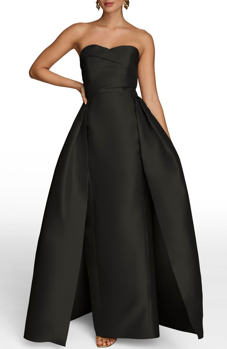 Donna Karan New York Strapless Gown, Main, color, Black