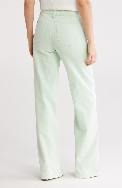 Alice And Olivia Alice + Olivia Weezy High Waist Wide Leg Jeans In Green