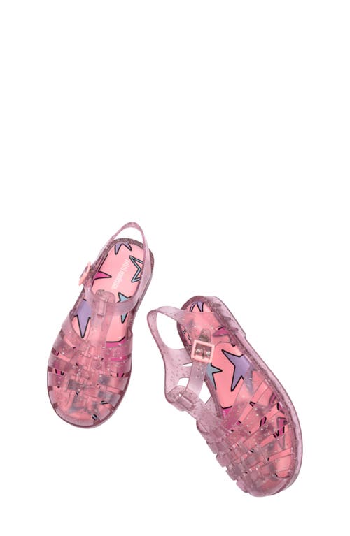 Melissa Kids' Possession Metallic Jelly Sandal In Pink
