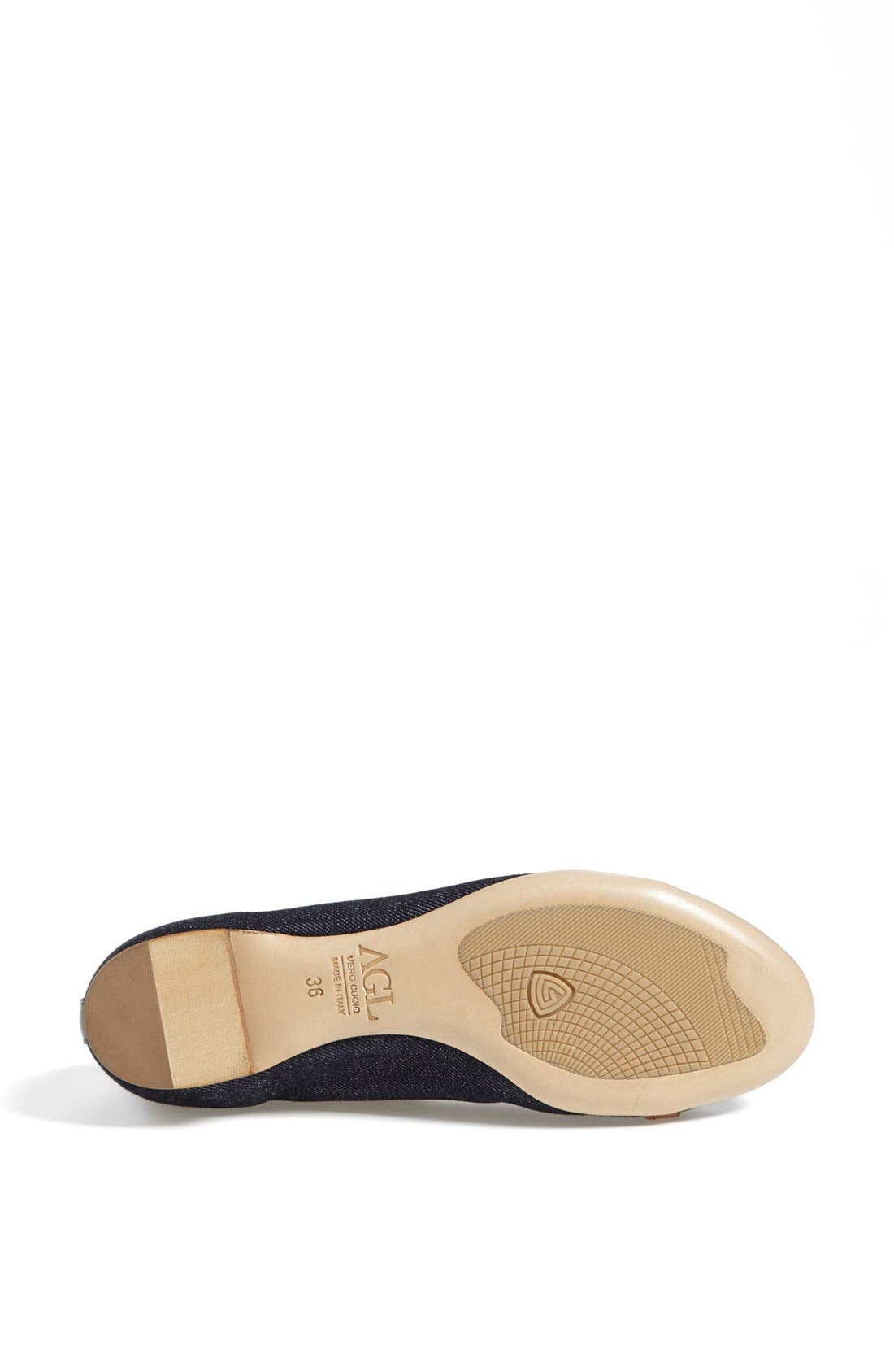 Attilio Giusti Leombruni Toe Cap Ballet Flat, Alternate, color, NAVY DENIM