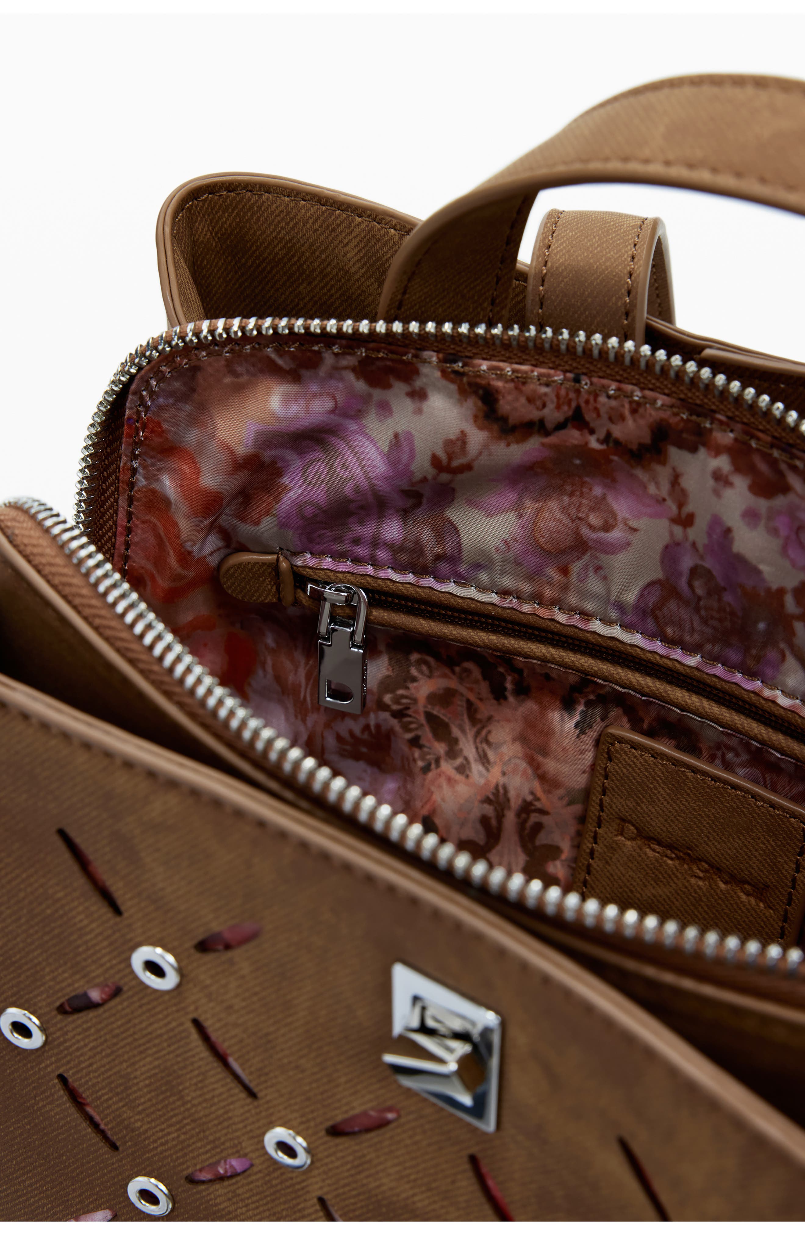 Desigual Medium Faux Leather Backpack, Alternate, color, 