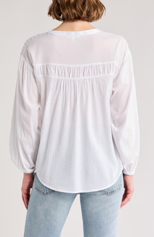 Splendid Katerina Shirred Top In White