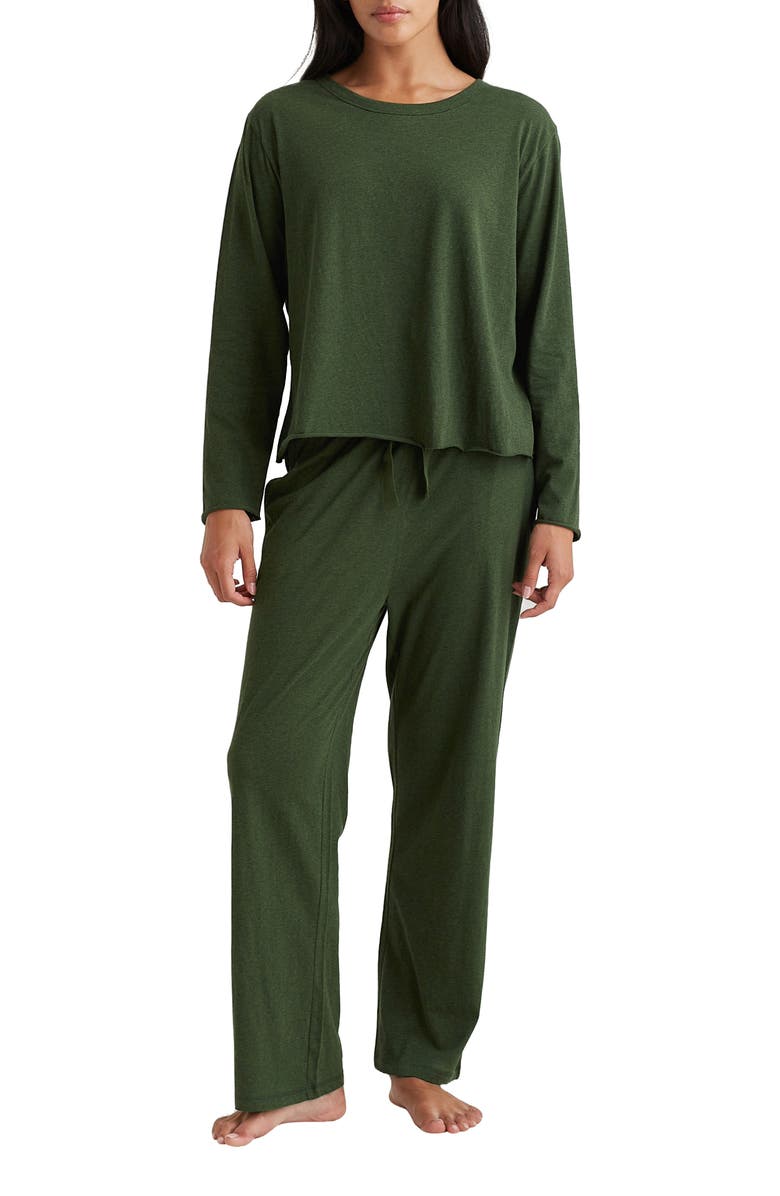 Papinelle Jada Organic Cotton Pajamas, Main, color, 