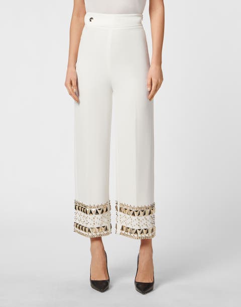 Cady High Waist Trouser Studs Women