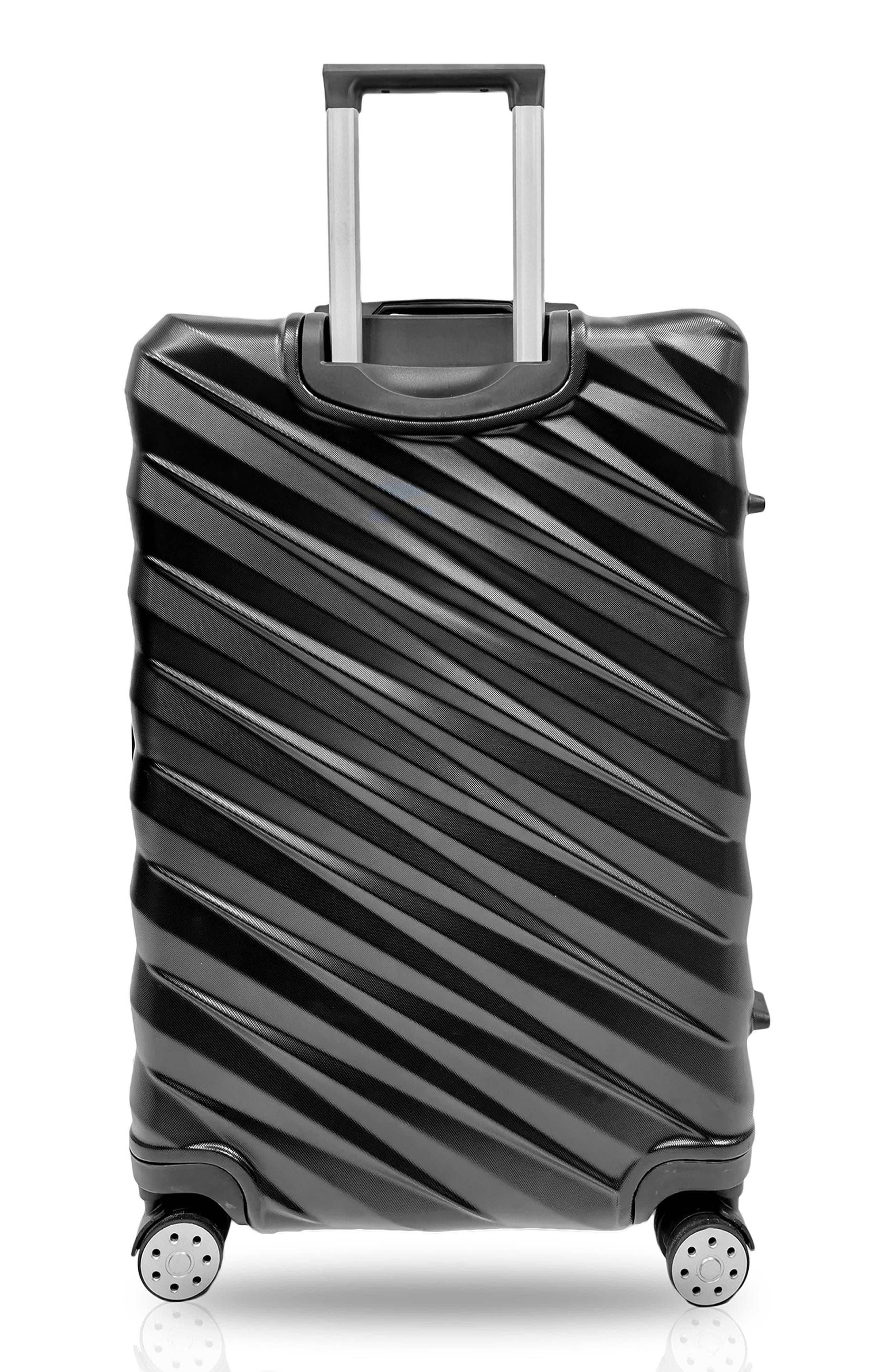 TUCCI Storto Hardshell 3-Piece Spinner Luggage Set, Alternate, color, Black