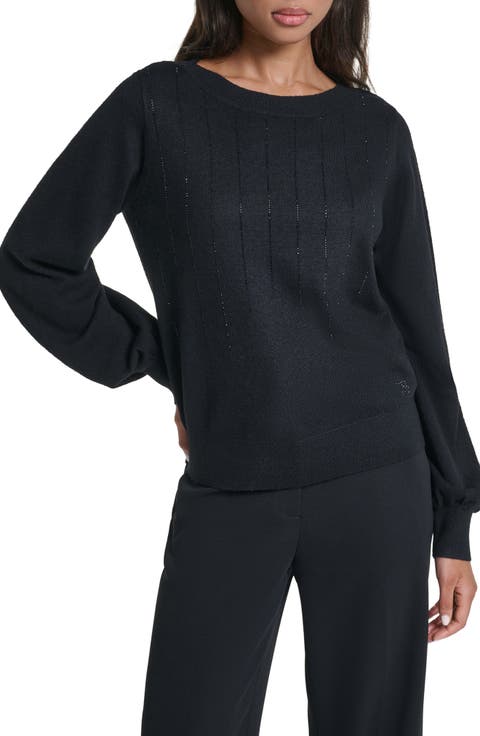 Sequin Striped Sweater