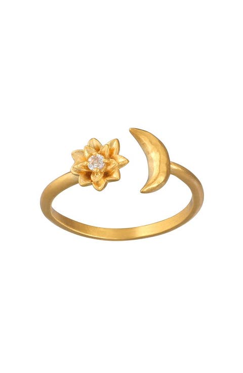 Spirit in Transformation Lotus Moon Ring