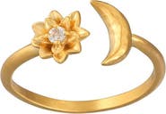Satya Jewelry Spirit in Transformation Lotus Moon Ring