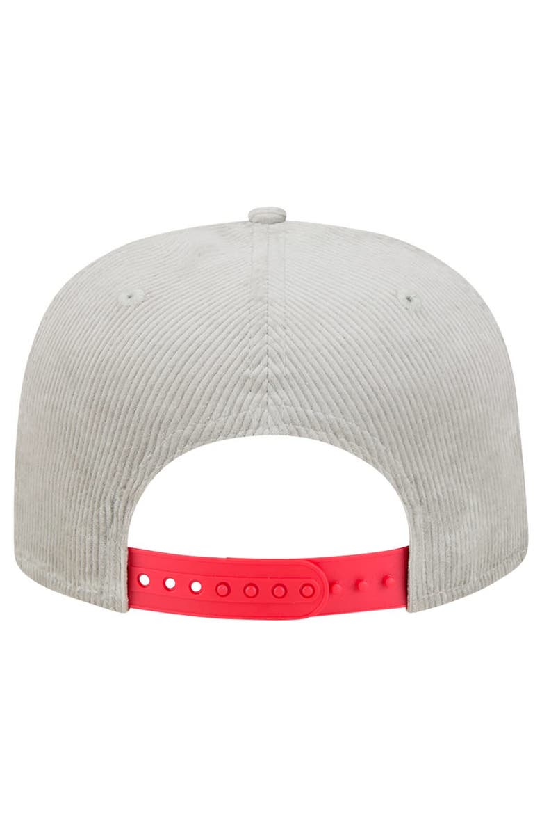 New Era Men's New Era Gray Minnesota Twins Corduroy Golfer Snapback Hat, Alternate, color,